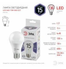 Лампа светодиодная Эра E27 15W 6000K LED A60-15W-860-E27 Б0031396