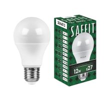 Лампа светодиодная Saffit SBA6012 шар E27 12W 4000K 55008