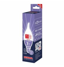 Лампа светодиодная Volpe Norma LED-CW37-7W/6500K/E14/FR/NR UL-00010989