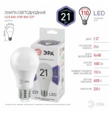 Лампа светодиодная Эра E27 21W 6000K LED A65-21W-860-E27 Б0035333