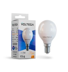 Лампа светодиодная Voltega E14 7W 2800К матовая VG2-G45E14warm7W 7054