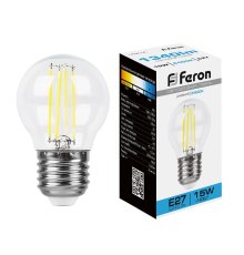 Лампа светодиодная Feron LB-515 Шарик E27 15W 6400K 38254