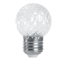 Лампа-строб Feron LB-377 шар прозрачный E27 1W 2700K 38208