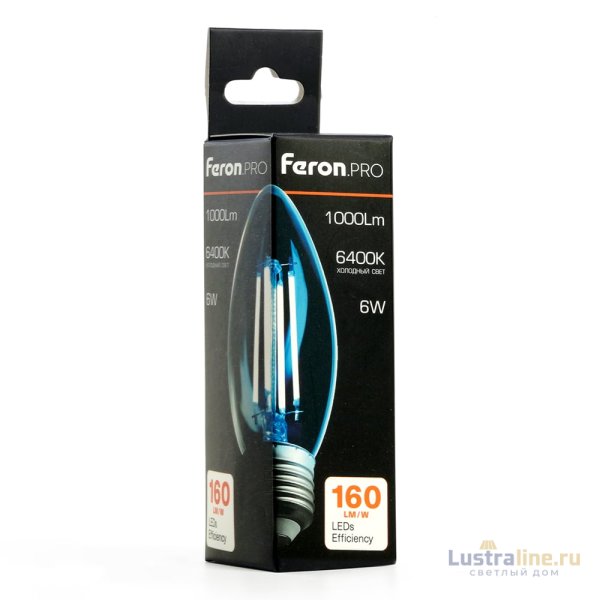 Светодиодная лампа Feron LB-1206 E27 6W 6400K 51240
