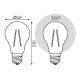 Лампа светодиодная Gauss Filament E27 18W 4100K 102902218
