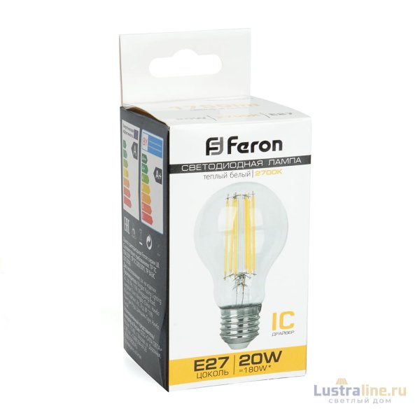 Лампа светодиодная Feron LB-620 Шар E27 20W 2700K 38245 Лампа светодиодная Feron LB-620 Шар E27 20W 2700K 38245