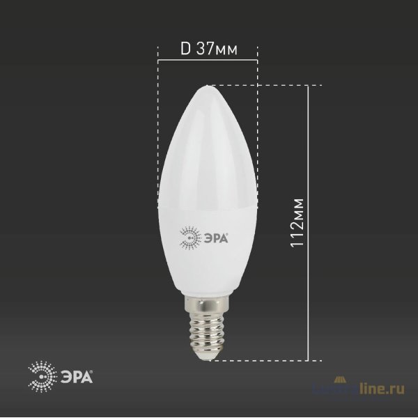 Лампа светодиодная Эра E14 11W 6000K LED B35-11W-860-E14 Б0032984
