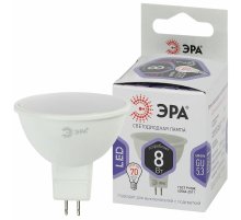 Лампа светодиодная Эра GU5.3 8W 6000K LED MR16-8W-860-GU5.3 Б0049071