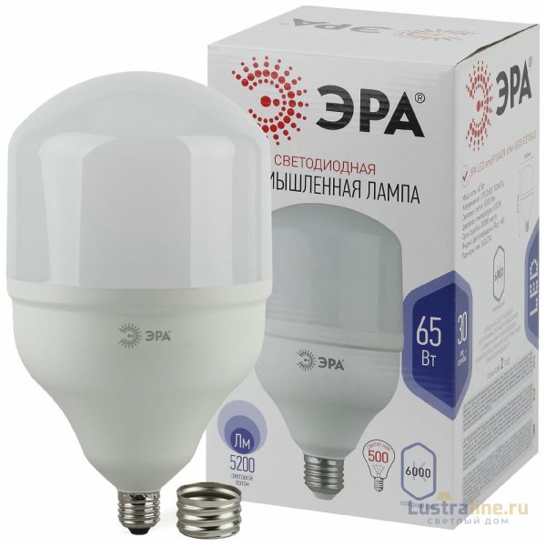 Лампа светодиодная Эра E40 65W 6500K LED POWER T160-65W-6500-E27/E40 Б0027924 Лампа светодиодная Эра E40 65W 6500K LED POWER T160-65W-6500-E27/E40 Б0027924