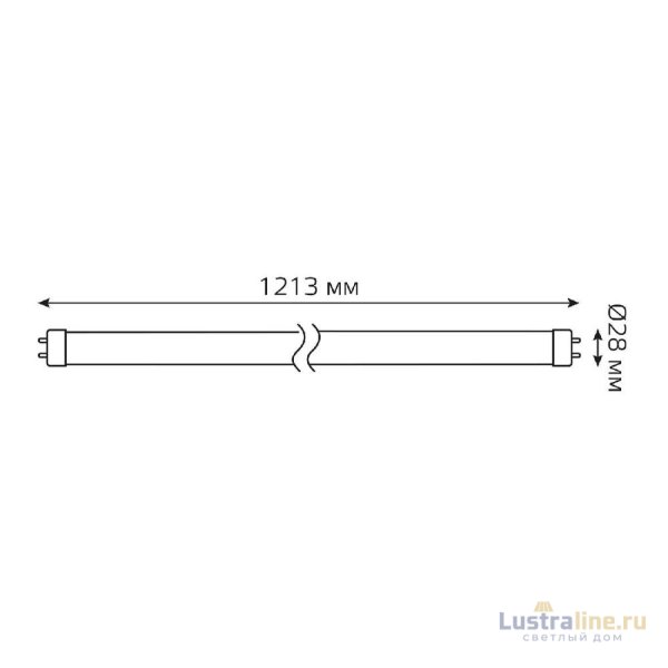Лампа светодиодная Gauss G13 20W 4000K матовая 93029 Лампа светодиодная Gauss G13 20W 4000K матовая 93029
