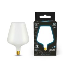 Лампа светодиодная филаментная Gauss E27 9W 4100К матовая 1016802209
