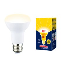 Лампа светодиодная Volpe Norma LED-R63-11W/3000K/E27/FR/NR картон UL-00005774