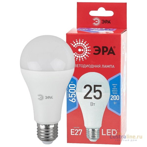 Лампа светодиодная Эра E27 25W 6500K LED A65-25W-865-E27 R Б0048011 Лампа светодиодная Эра E27 25W 6500K LED A65-25W-865-E27 R Б0048011