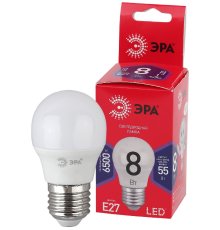 Лампа светодиодная Эра E27 8W 6500K LED P45-8W-865-E27 R Б0045359