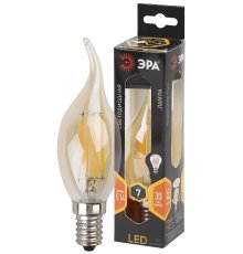 Лампа светодиодная Эра E14 7W 2700K F-LED BXS-7W-827-E14 gold Б0027965