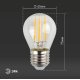 Лампа светодиодная Эра E27 11W 4000K F-LED P45-11w-840-E27 Б0047015