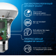 Лампа светодиодная Gauss E14 9W 6500K рефлектор матовый 106002309