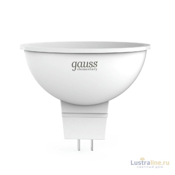 Лампа cветодиодная Gauss GU5.3 3.5W 4100K матовая 13524