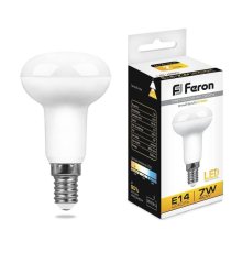 Лампа светодиодная Feron E14 7W 2700K Груша Матовая LB-450 25513