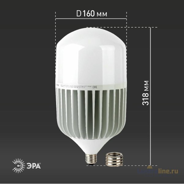 Лампа светодиодная Эра E40 100W 6500K LED POWER T160-100W-6500-E27/E40 Б0032090 Лампа светодиодная Эра E40 100W 6500K LED POWER T160-100W-6500-E27/E40 Б0032090