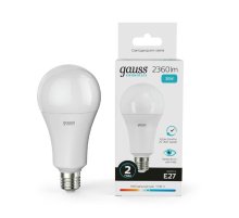Лампа светодиодная Gauss E27 30W 4100K груша матовая 73229