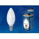 Лампа светодиодная (UL-00001570) Uniel E14 6W 4000K матовая LED-C37-6W/WW+NW/E14/FR PLB01WH