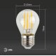 Лампа светодиодная Эра E27 11W 2700K F-LED P45-11w-827-E27 Б0047013