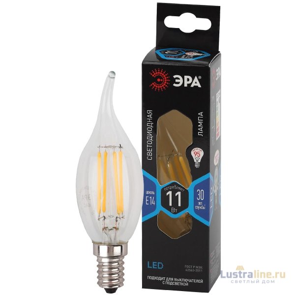 Лампа светодиодная Эра E14 11W 4000K F-LED BXS-11W-840-E14 Б0047002 Лампа светодиодная Эра E14 11W 4000K F-LED BXS-11W-840-E14 Б0047002
