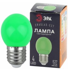 Лампа светодиодная Эра E27 1W 3000K ERAGL45-E27 Б0049574