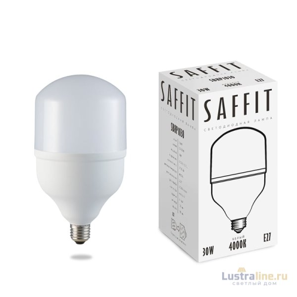 Лампа светодиодная Saffit SBHP1030 E27 30W 4000K 55090 Лампа светодиодная Saffit SBHP1030 E27 30W 4000K 55090