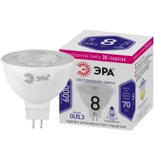 Лампа светодиодная Эра GU5.3 8W 6000K LED Lense MR16-8W-860-GU5.3 Б0054940
