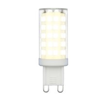 Лампа светодиодная (UL-00006488) Uniel G9 9W 3000K прозрачная LED-JCD-9W/3000K/G9/CL GLZ09TR