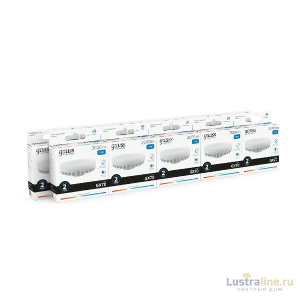 Лампа светодиодная Gauss GX70 21W 83832 матовая 83832 Лампа светодиодная Gauss GX70 21W 83832 матовая 83832