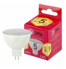Лампа светодиодная Эра GU5.3 5W 2700K LED MR16-5W-827-GU5.3 R Б0050230
