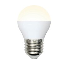 Лампа светодиодная (UL-00002377) Uniel E27 6W 3000K матовая LED-G45-6W/WW/E27/FR/MB PLM11WH