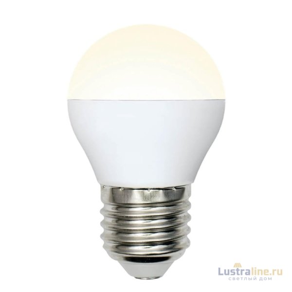 Лампа светодиодная (UL-00002377) Uniel E27 6W 3000K матовая LED-G45-6W/WW/E27/FR/MB PLM11WH