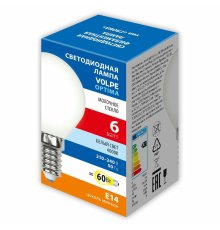 Лампа светодиодная Volpe Optima LED-G45-6W/4000K/E14/FR/SLF UL-00008315