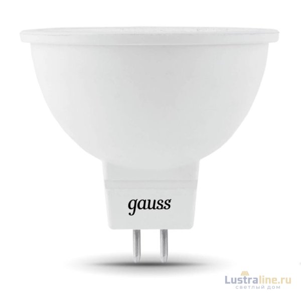 Лампа светодиодная Gauss GU5.3 5W 4100K матовая 101505205
