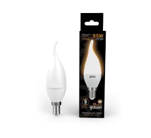 Лампа светодиодная Gauss E14 9.5W 3000K матовая 104101110