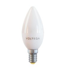 Лампа светодиодная Voltega E14 7W 2800К свеча матовая VG2-C37E14warm7W 7048