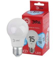 Лампа светодиодная Эра E27 15W 4000K LED A60-15W-840-E27 R Б0046356