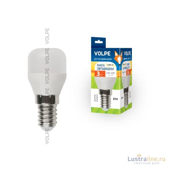 Лампа светодиодная (UL-00000178) Volpe E14 3W 3000K матовая LED-Y27-3W/WW/E14/FR/Z