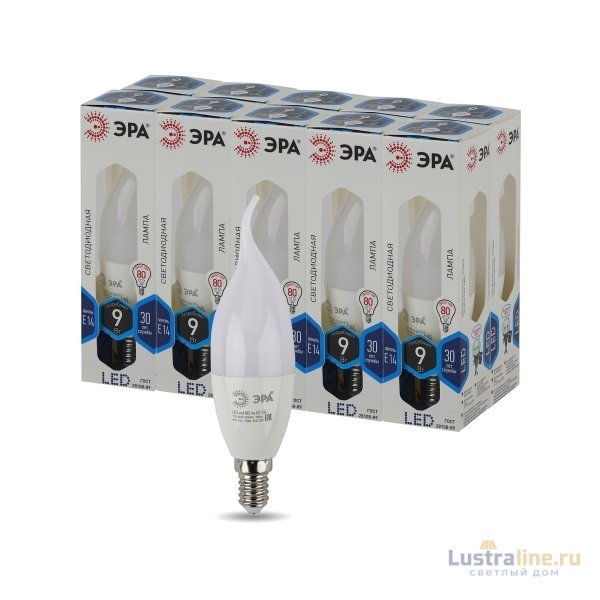 Лампа светодиодная Эра E14 9W 4000K LED BXS-9W-840-E14 Б0027974 Лампа светодиодная Эра E14 9W 4000K LED BXS-9W-840-E14 Б0027974