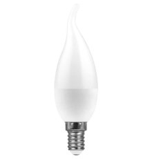 Лампа светодиодная Feron E14 11W 6400K Свеча Матовая LB-770 25952