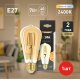 Лампа светодиодная Эра E27 7W 2400K F-LED ST64-7W-824-E27 gold Б0047664