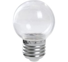 Лампа светодиодная Feron LB-37 шар прозрачный E27 1W 2700K 38119
