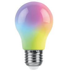 Лампа светодиодная Feron LB-375 E27 3W матовый RGB плавная сменая цвета 38118