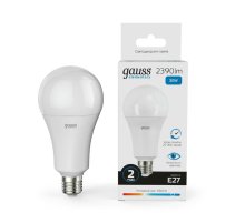 Лампа светодиодная Gauss E27 30W 6500K груша матовая 73239