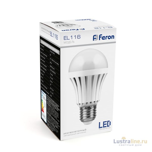 Светодиодная аккумуляторная лампа Feron 48980 EL116 Светодиодная аккумуляторная лампа Feron 48980 EL116