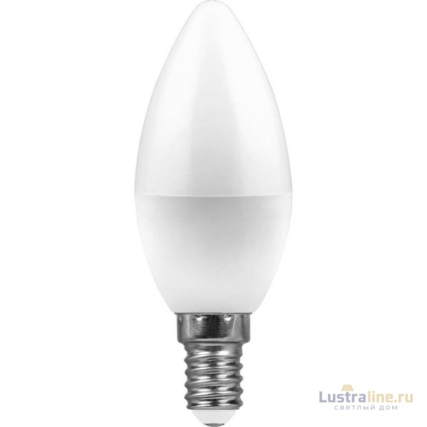 Лампа светодиодная Feron E14 11W 4000K Свеча Матовая LB-770 25942